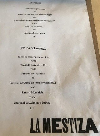 Restaurante la Mestiza Santander