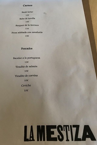 Restaurante la Mestiza Santander
