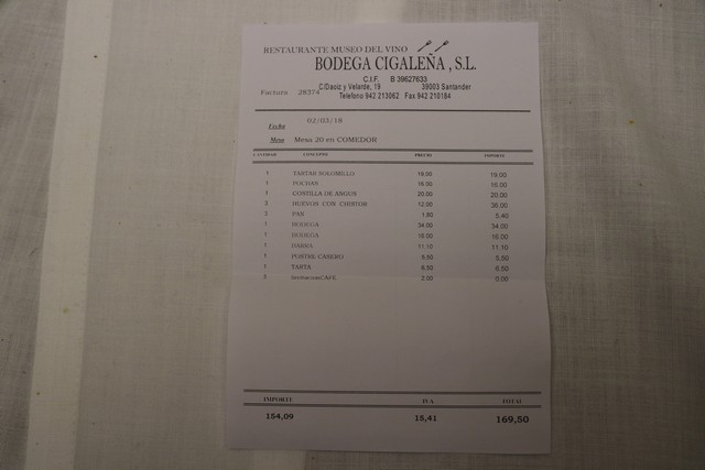 Restaurante la Cigaleña Santander
