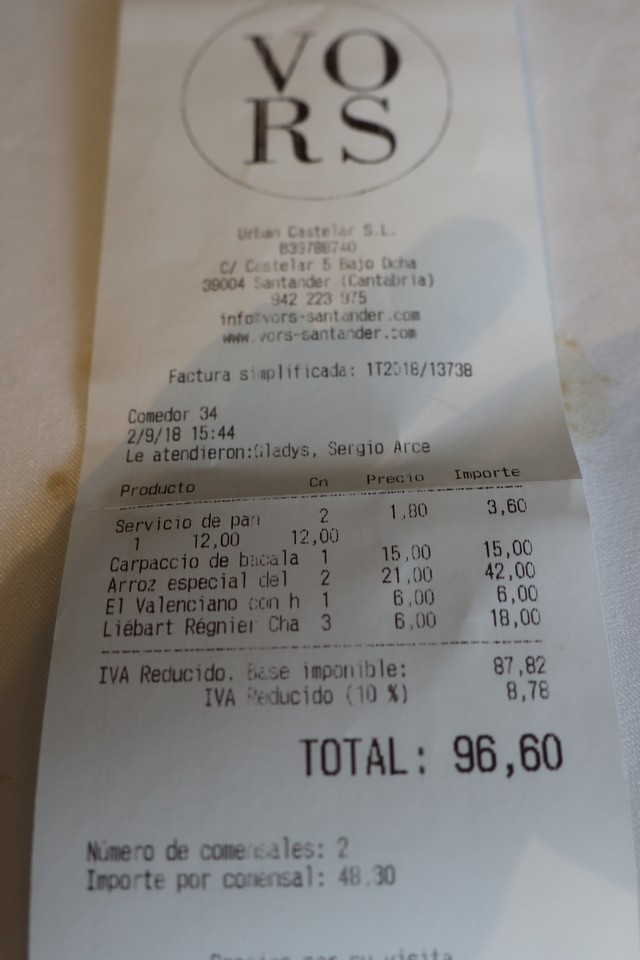 Restaurante Vors Santander
