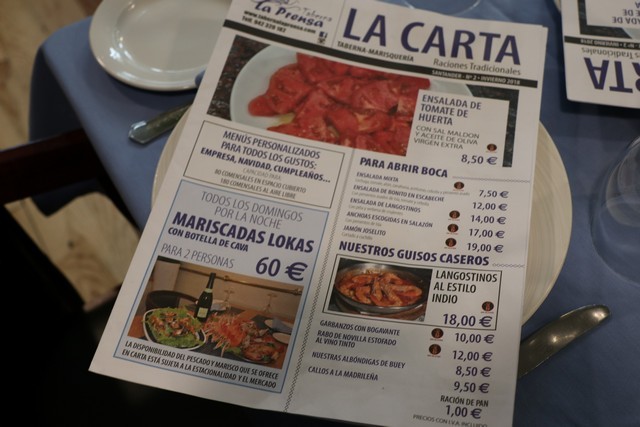 Restaurante La Prensa Santander