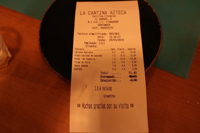 Santander Cantina Azteca