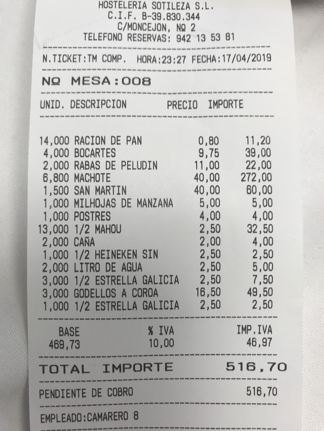Marisqueria Jose Santander Barrio Pesquero