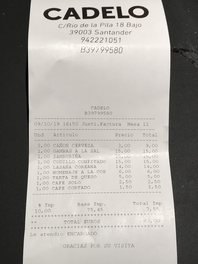 Restaurante Cadelo Santander