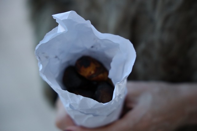 Castañas en la Plaza Porticada Santander