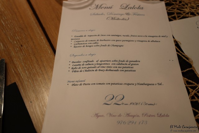 Restaurante la lola Zaragoza