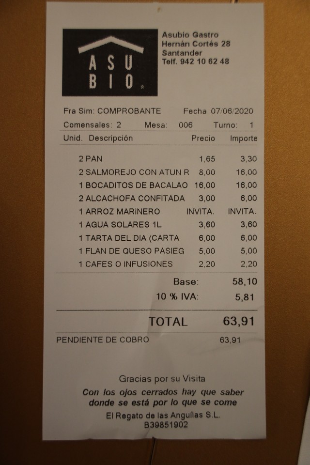 Restaurante Asubio Gastro Santander