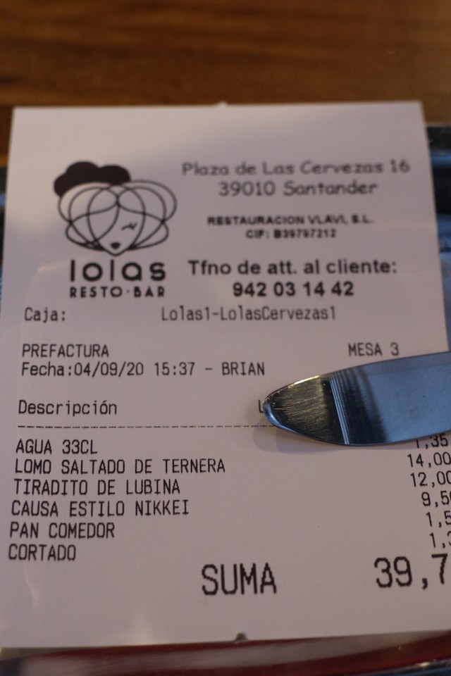 Santander Lolas Peruvian Food