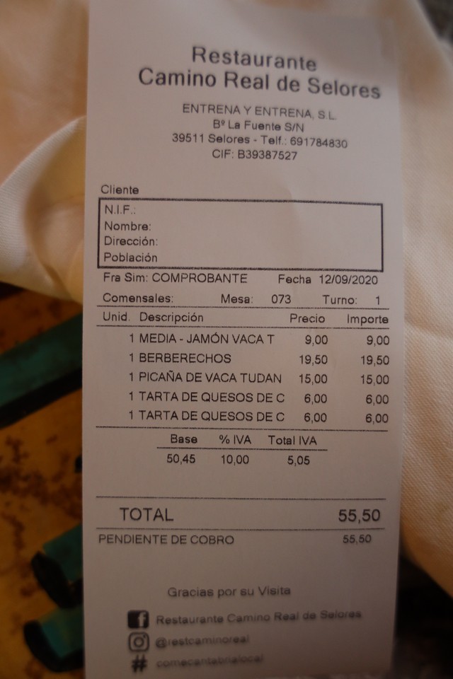 Restaurante Camino Real de Selores