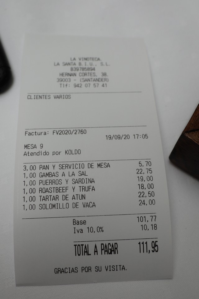 Restaurante La Vinoteca Santander