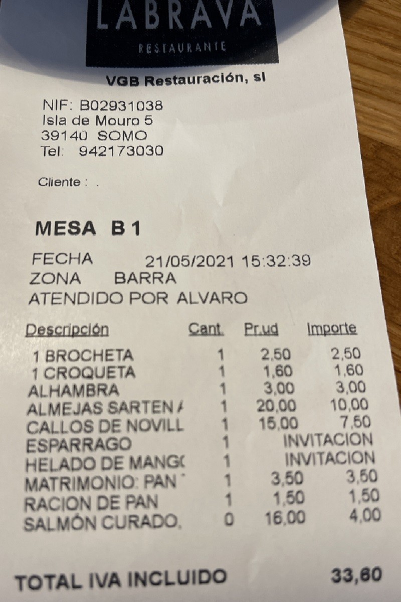 Restaurante La Brava Somo
