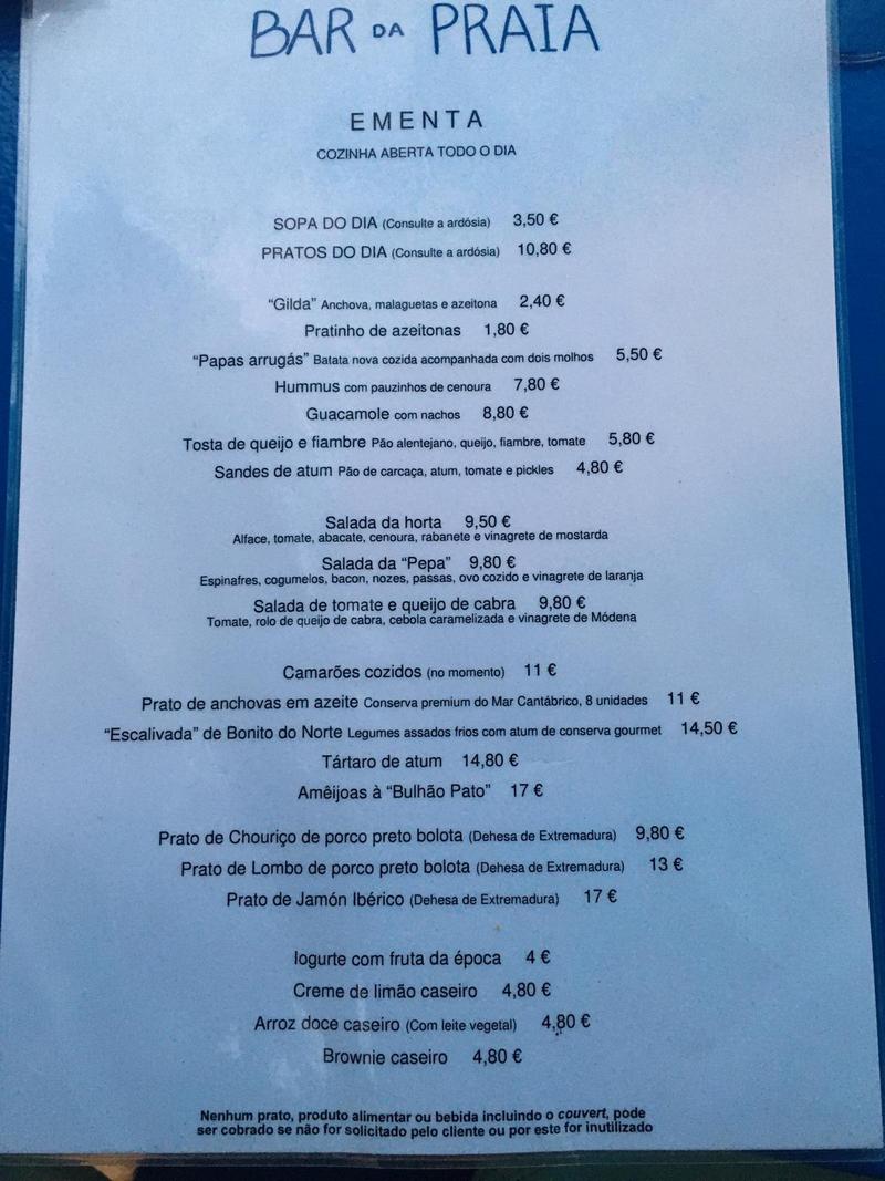 Bar da Praia Odeceixe