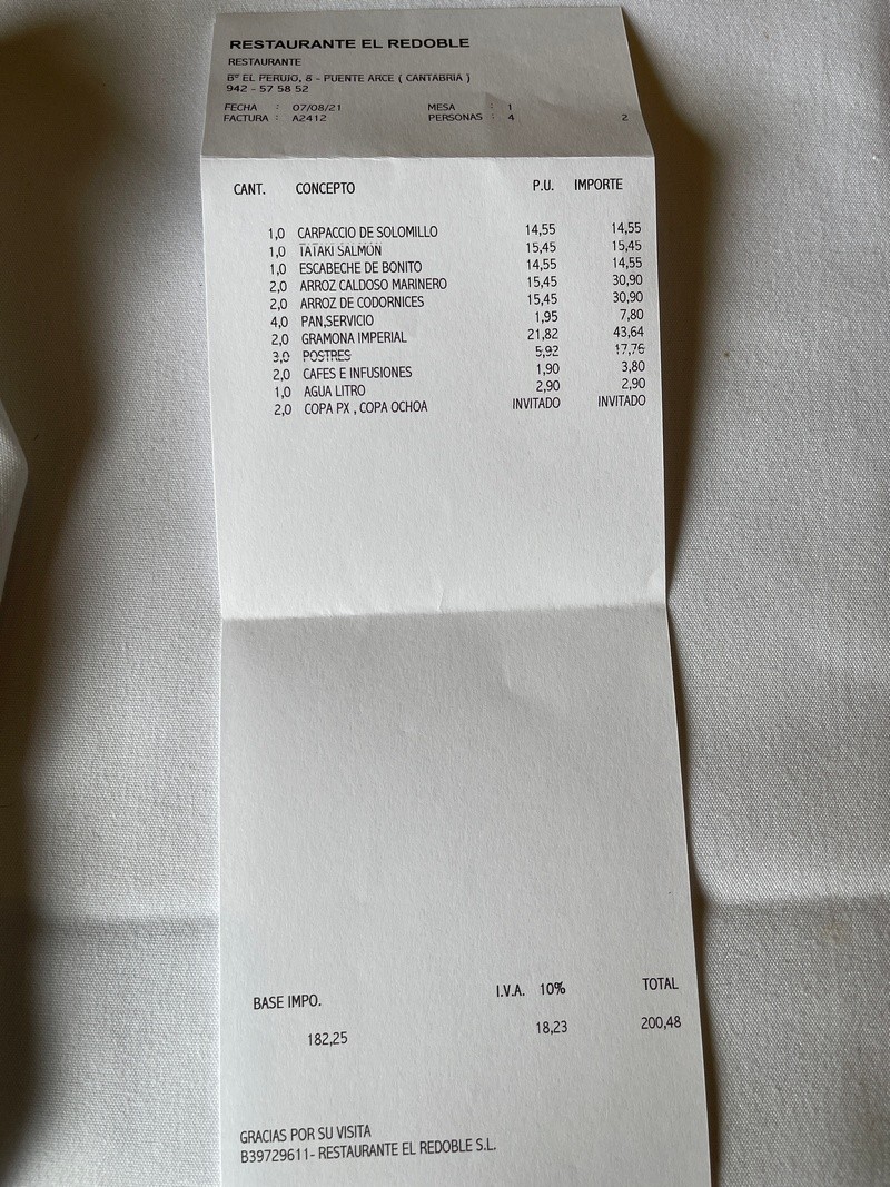 Restaurante el Redoble Arce
