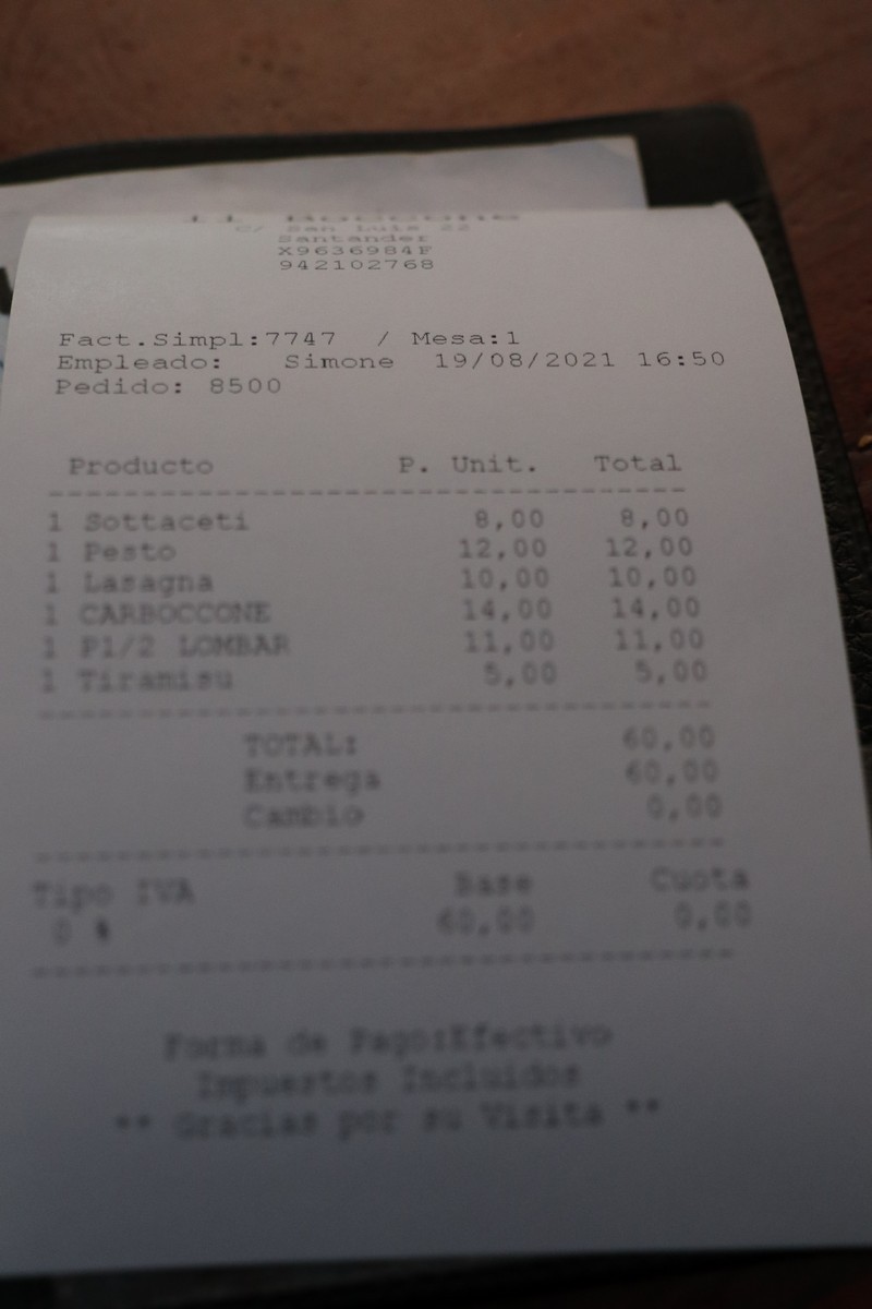 Restaurante Il boccone Santander