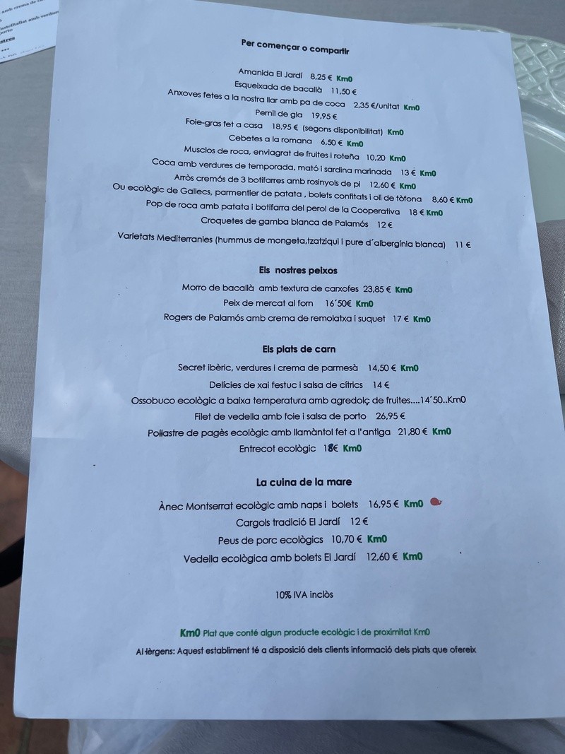 Restaurante El Jardi Parets