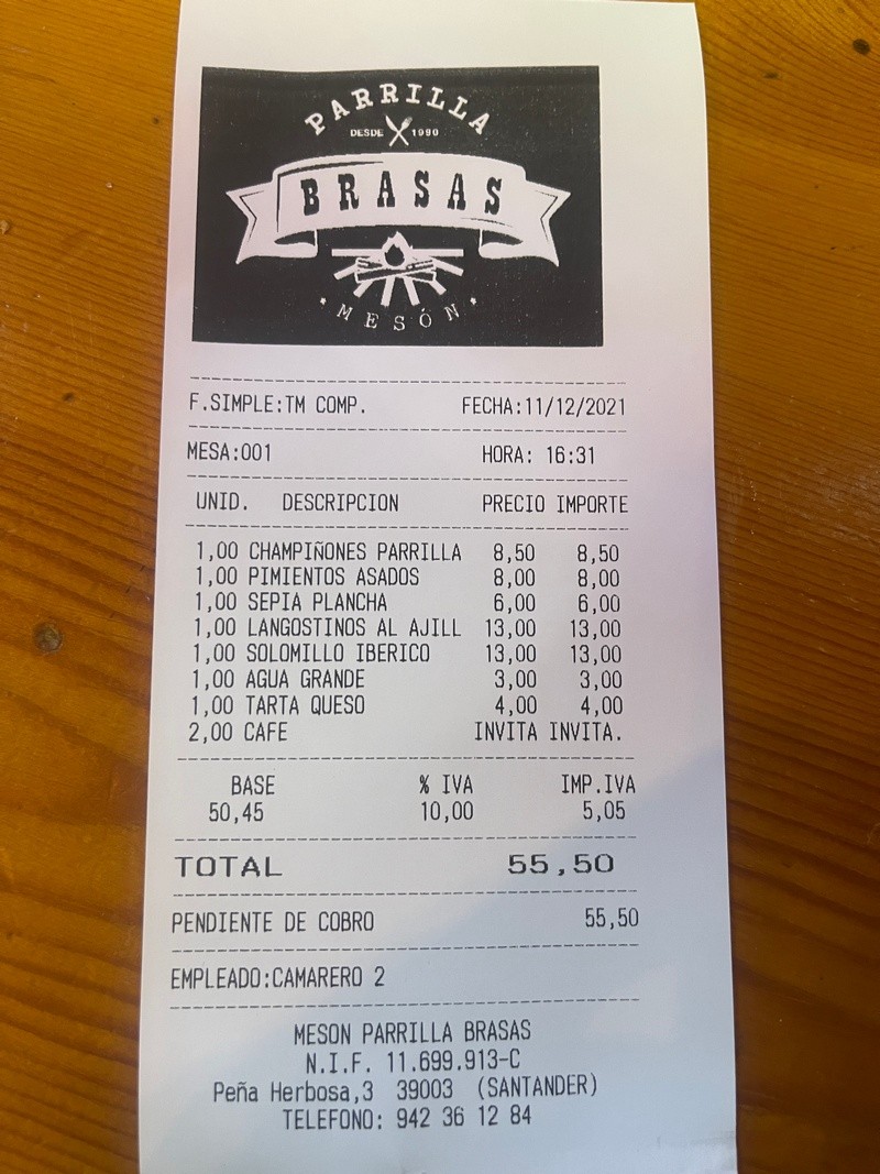 Parrilla Brasas Santander