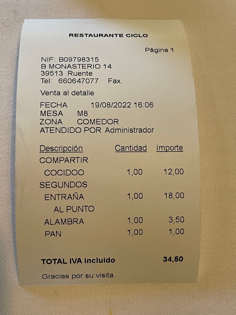 Restaurante Ciclo Ruente