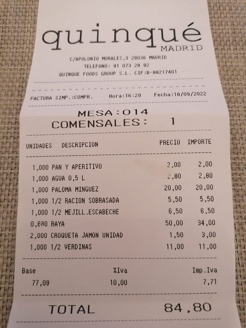 Quinque Madrid