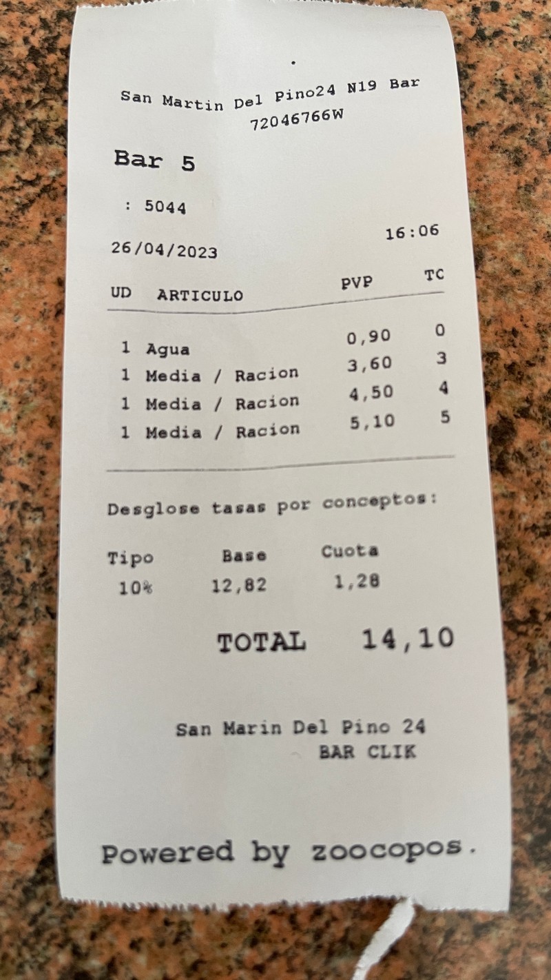 Santander Bar Clik