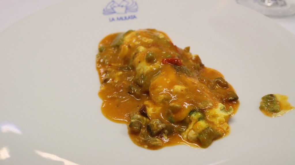 Crepes de Berza con centollo