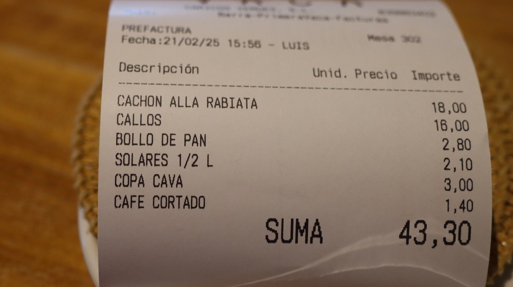 Factrura Primera Vaca