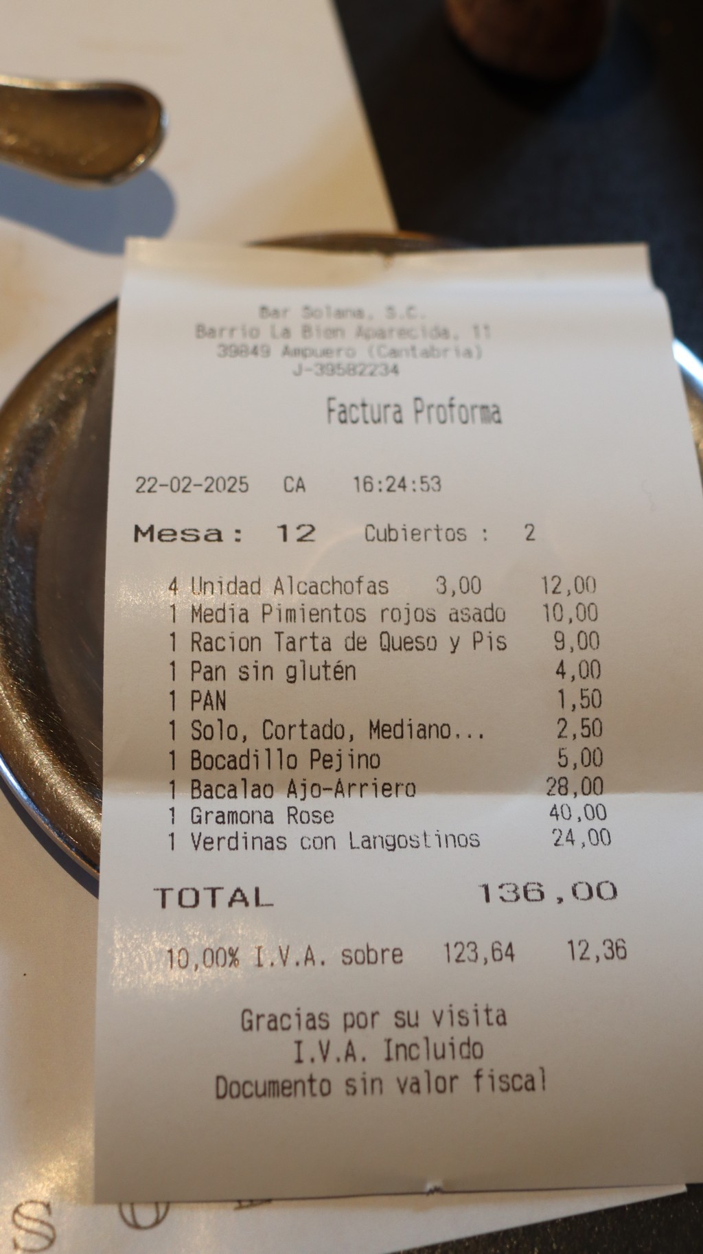 Solana Factura