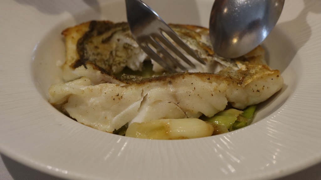 bacalao Skrei asado con calçots Restaurante La Capitana Santander