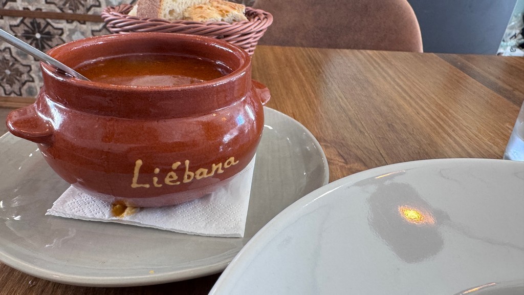La sopa del cocido lebaniego en el Respiro de Potes