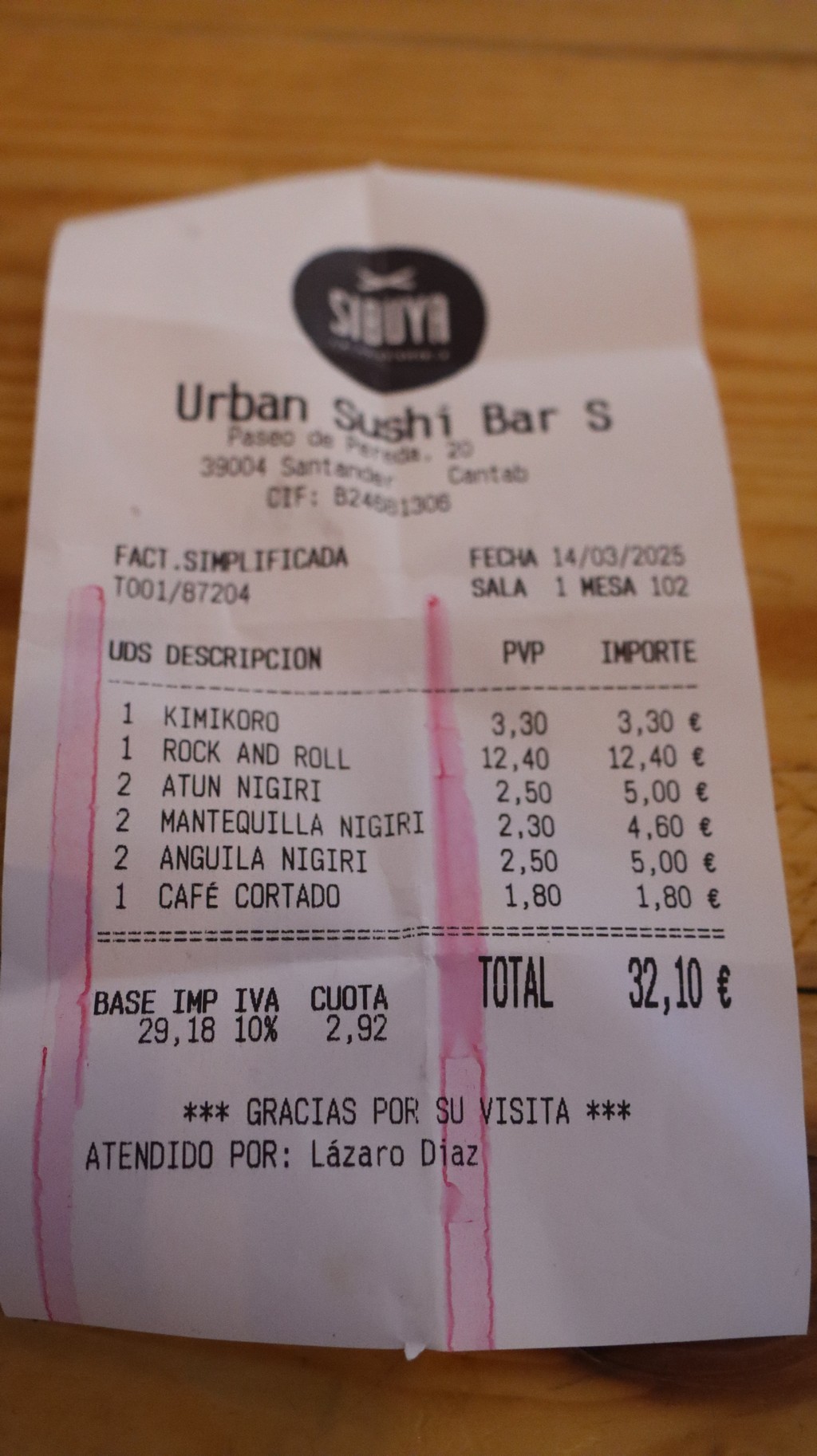 Factura Sibuya Urban sushi bar